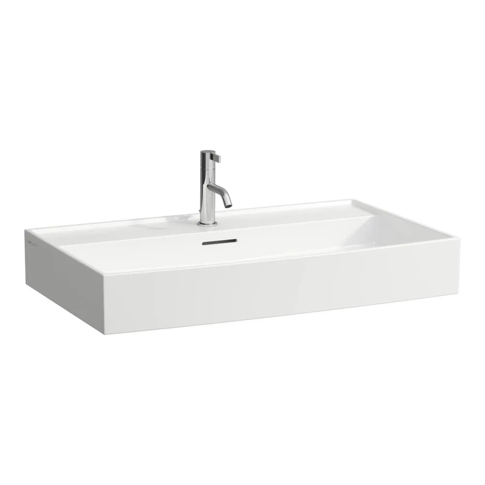 LAUFEN Kartell LAUFEN Umyvadlo, broušená spodní část 800 x 460 x 120 mm #H816336A001041 - A00 - Bílá LCC Active (LAUFEN Clean Coat Active)