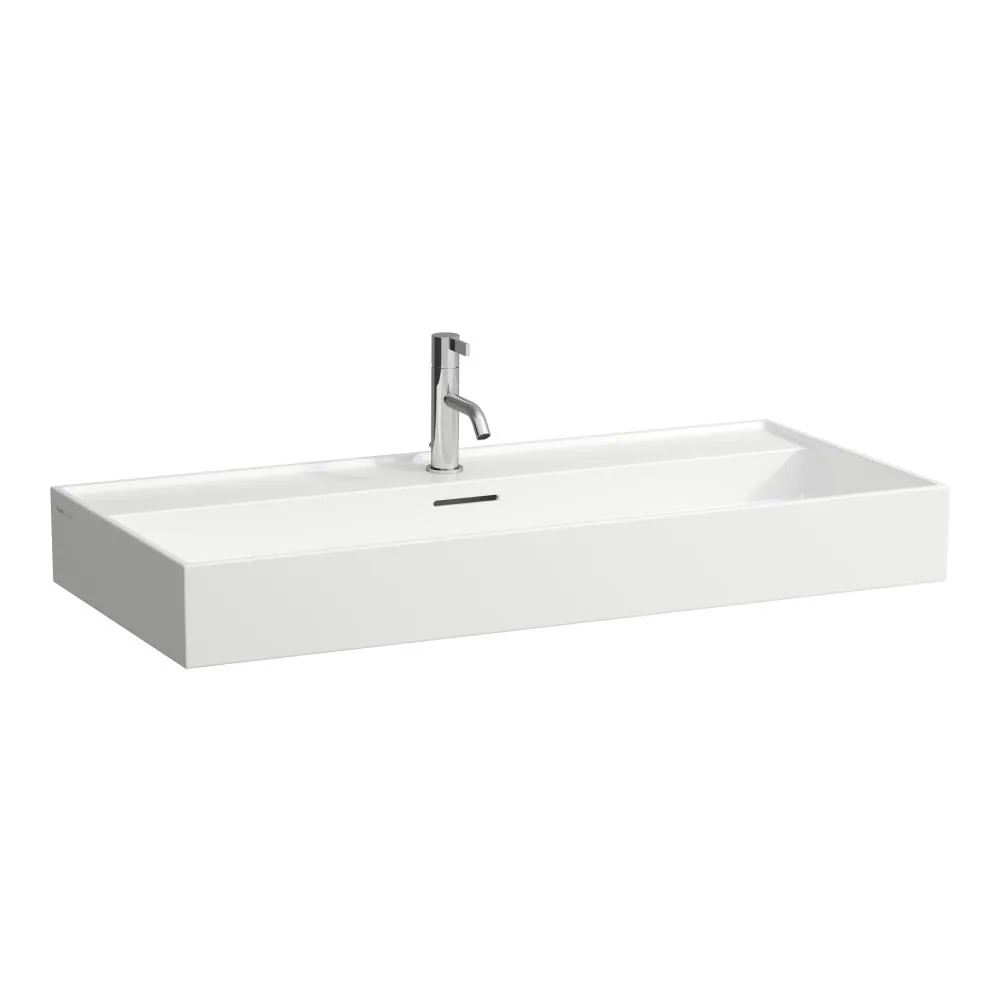 LAUFEN Kartell LAUFEN Umyvadlo, broušená spodní část 1000 x 460 x 120 mm #H816337A001041 - A00 - Bílá LCC Active (LAUFEN Clean Coat Active)