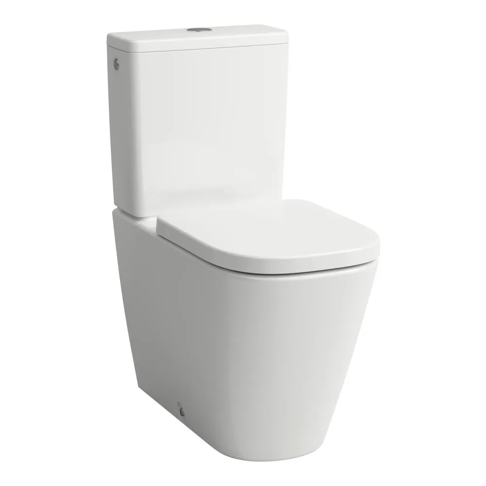 LAUFEN MEDA Stojící kombinační mísa, 'Silent flush', rimless, hluboké splachování, vodorovný/svislý odpad Vario 680 x 360 x 440 mm #H8241117570001 - 757 - Bílá mat