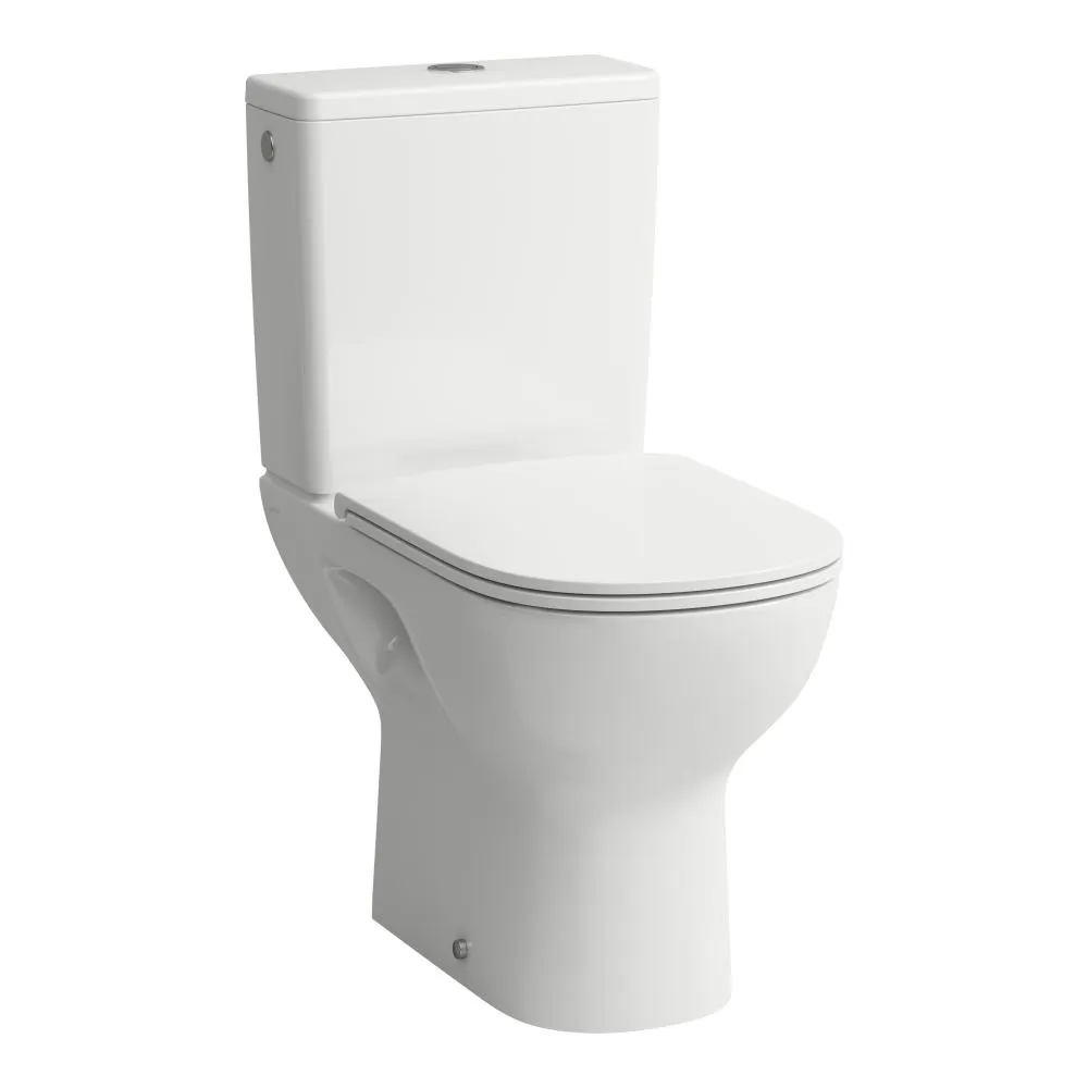 LAUFEN LUA Stojící kombinační mísa, rimless, hluboké splachování, vodorovný odpad 650 x 360 x 420 mm #H8240864000001 - 400 - Bílá LCC (LAUFEN Clean Coat)