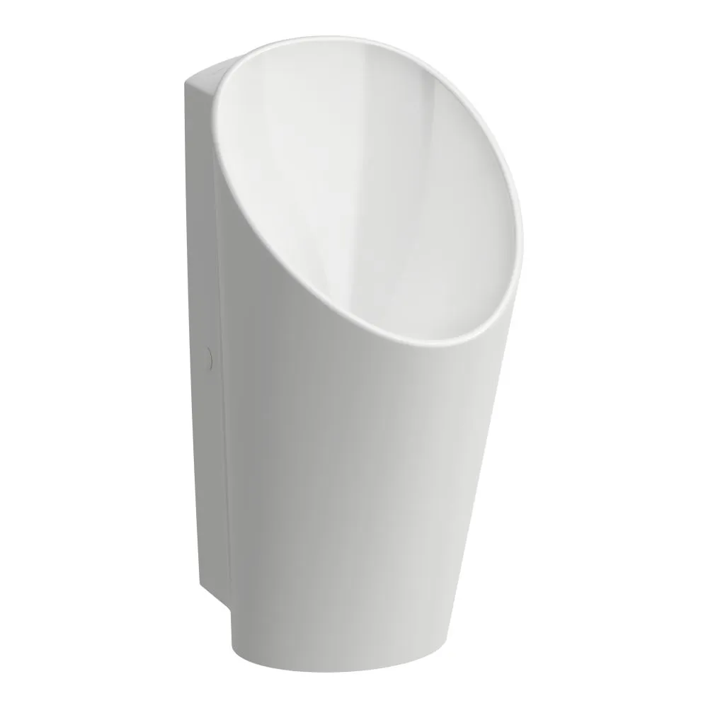 LAUFEN LEMA Bezvodý urinál rimless vnitřní přívod vody DN50, s odpadní krytkou, včetně 0litrového sifónu (H895137). 350 x 420 x 730 mm #H843197A004011 - A00 - Bílá LCC Active (LAUFEN Clean Coat Active)