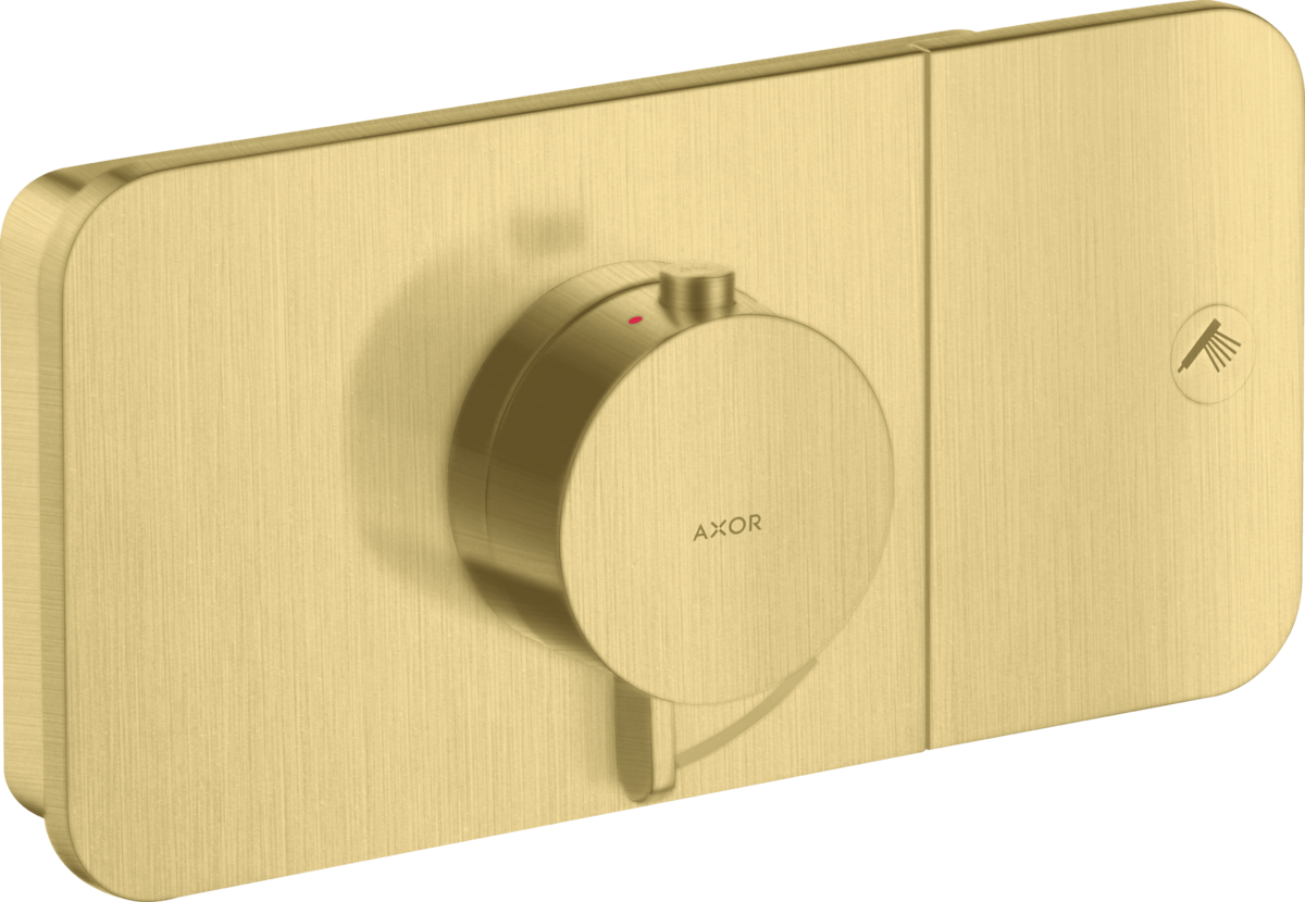 HANSGROHE AXOR termostat pod omítku pro 1 spotřebič #45711950 - kartáčovaná mosaz