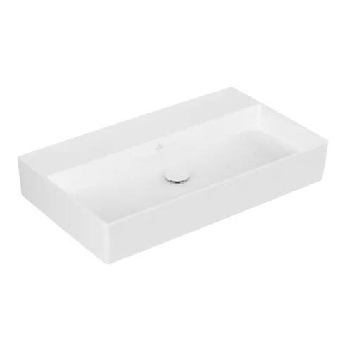 VILLEROY BOCH Umyvadlo Memento 2.0, 800 x 470 x 140 mm, bílá Alpine CeramicPlus, bez přepadu #4A2283R1