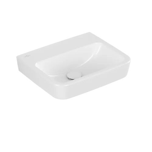 VILLEROY BOCH Umyvadlo O.novo s ručním oplachováním, 450 x 370 x 160 mm, bílá Alpine CeramicPlus, bez přepadu, leštěná zadní a spodní strana #43444FR1
