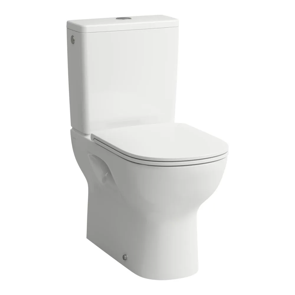 LAUFEN LUA Stojící kombinační mísa, rimless, hluboké splachování, vodorovný/svislý odpad Vario (max. 260 mm) 650 x 360 x 420 mm #H8240814000001 - 400 - Bílá LCC (LAUFEN Clean Coat)