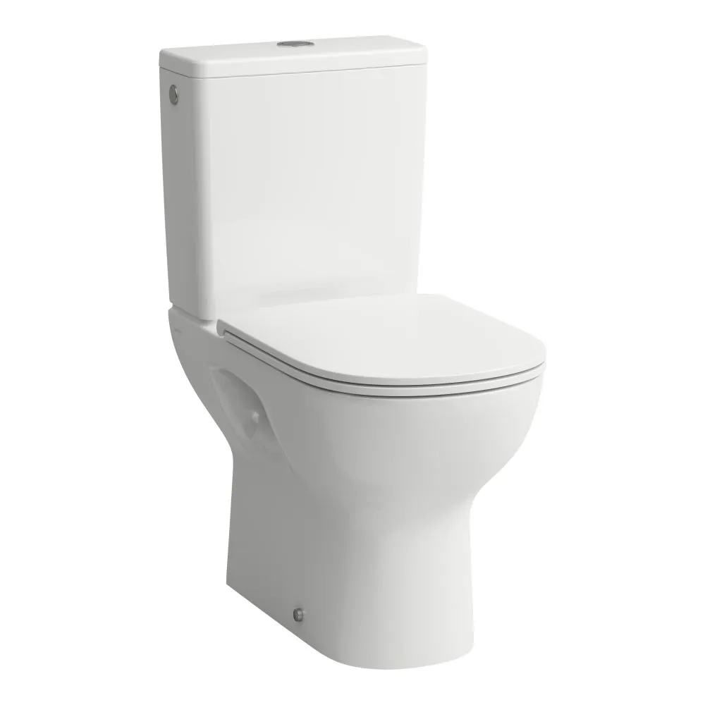 LAUFEN LUA Stojící kombinační mísa, rimless, hluboké splachování, svislý odpad 650 x 360 x 420 mm #H8240874000001 - 400 - Bílá LCC (LAUFEN Clean Coat)