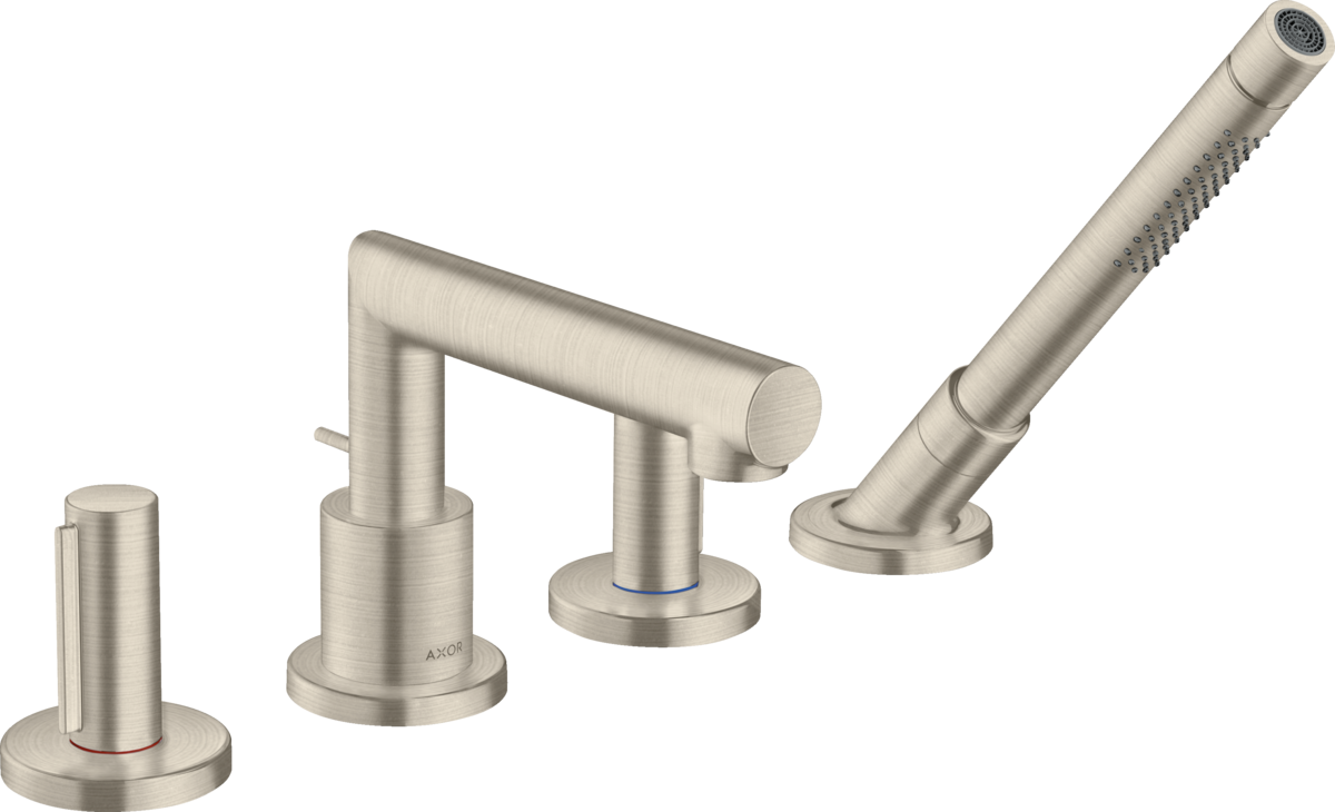 HANSGROHE AXOR Uno 4-otv. baterie na okraj vany #45444820 - kartáčovaný nikl