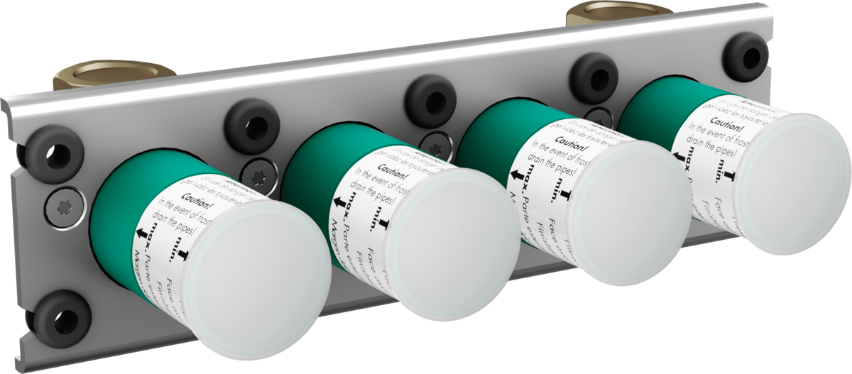 HANSGROHE Základní těleso termostatu pro povrchovou/zápustnou montáž pro 3 spotřebiče #45443180