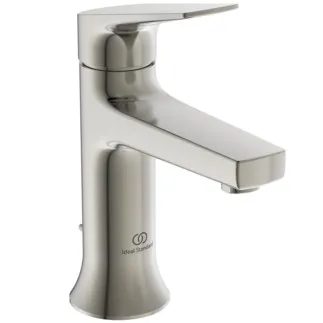 IDEAL STANDARD LDV - Umyvadlová baterie 52x153x169 mm, svislá vzdálenost od středu výpusti 100 mm, stříbrná bouře, 3,8 l/min (3 bary), s výsuvným odpadem - EasyFix, PVD technologie #BD655GN - nerezová ocel