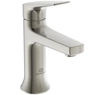 IDEAL STANDARD LDV - Umyvadlová baterie 52x142x169 mm, svislá vzdálenost od středu výpusti 100 mm, stříbrná bouře, 3,8 l/min (3 bar), bez výsuvného odpadu - EasyFix, PVD technologie #BD656GN - nerezová ocel