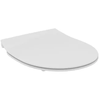 IDEAL STANDARD TIRSO - Sendvičové sedátko 365x425x50 mm v bílé lesklé barvě - SoftClosing WC, SmartGuard+ #E3354HY - White (SmartGuard)