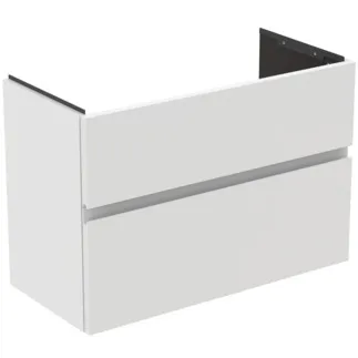 IDEAL STANDARD FINESSE - toaletní skříňka 800x375x550 mm v bílém matném laku, 2 zásuvky - bez úchytky, s plným výsuvem, SoftClosing, předem smontovaná, dřevo z udržitelných zdrojů #E3380Y1 - Bílá matná