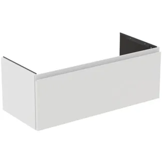 IDEAL STANDARD FINESSE - toaletní skříňka 1000x440x375 mm v bílém matném laku, 1 zásuvka - bez úchytky, s plným výsuvem, SoftClosing, předem smontovaná, dřevo z udržitelných zdrojů #E3384Y1 - Bílá matná