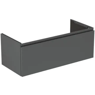 IDEAL STANDARD FINESSE - toaletní stolek 1000x440x375 mm, antracitově matný lak, 1 zásuvka - bez úchytky, s plným výsuvem, SoftClosing, předem smontovaný, dřevo z udržitelných zdrojů #E3384Y2 - antracitově matný
