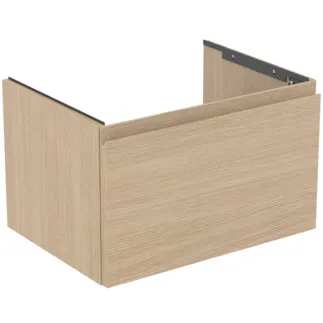 IDEAL STANDARD FINESSE - toaletní skříňka 600x440x375 mm, bílý dub, 1 zásuvka - bez úchytky, s plným výsuvem, SoftClosing, předmontovaná, dřevo z udržitelných zdrojů #E3382US