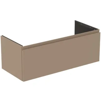 IDEAL STANDARD FINESSE - toaletní skříňka 1000x440x375 mm v béžové matné barvě, 1 zásuvka - bez úchytky, s plným výsuvem, SoftClosing, předem smontovaná, dřevo z udržitelných zdrojů #E3384UP