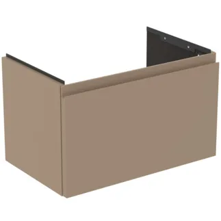 IDEAL STANDARD FINESSE - toaletní skříňka 600x375x370 mm v béžové matné barvě, 1 zásuvka - bez úchytky, s plným výsuvem, SoftClosing, prostorově úsporná, předem smontovaná, dřevo z udržitelných zdrojů #E3376UP