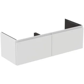 IDEAL STANDARD FINESSE - toaletní skříňka 1200x440x375 mm v bílém matném laku, 2 zásuvky - bez úchytky, s plným výsuvem, SoftClosing, předem smontovaná, dřevo z udržitelných zdrojů #E3389Y1 - Bílá matná