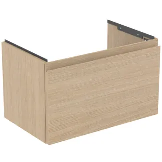 IDEAL STANDARD FINESSE - toaletní skříňka 600x375x370 mm v provedení bílý dub, 1 zásuvka - bez úchytky, s plným výsuvem, SoftClosing, prostorově úsporná, předem smontovaná, dřevo z udržitelných zdrojů #E3376US