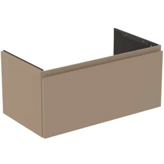 IDEAL STANDARD FINESSE - toaletní skříňka 800x440x375 mm v béžové matné barvě, 1 zásuvka - bez úchytky, s plným výsuvem, SoftClosing, předem smontovaná, dřevo z udržitelných zdrojů #E3383UP