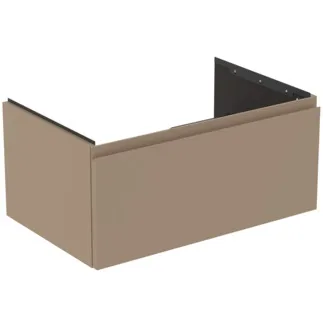 IDEAL STANDARD FINESSE - toaletní skříňka 800x505x370 mm v béžové matné barvě, 1 zásuvka - bez úchytky, s plným výsuvem, SoftClosing, předem smontovaná, dřevo z udržitelných zdrojů #E3392UP