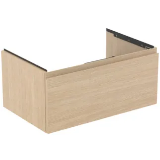 IDEAL STANDARD FINESSE - toaletní skříňka 800x505x370 mm, bílý dub, 1 zásuvka - bez úchytky, plnovýsuv, SoftClosing, předmontováno, dřevo z udržitelných zdrojů #E3392US