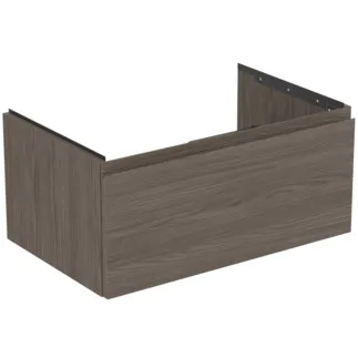 IDEAL STANDARD FINESSE - toaletní skříňka 800x505x370 mm v tmavém jilmu, 1 zásuvka - bez úchytky, s plným výsuvem, SoftClosing, předem smontovaná, dřevo z udržitelných zdrojů #E3392UR