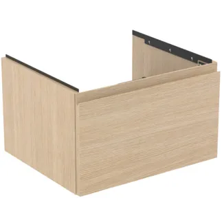 IDEAL STANDARD FINESSE - toaletní skříňka 600x505x370 mm, bílý dub, 1 zásuvka - bez úchytky, plnovýsuv, SoftClosing, předmontováno, dřevo z udržitelných zdrojů #E3391US