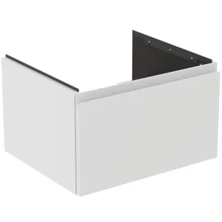 IDEAL STANDARD FINESSE - toaletní skříňka 600x505x370 mm v bílém matném laku, 1 zásuvka - bez úchytky, s plným výsuvem, SoftClosing, předem smontovaná, dřevo z udržitelných zdrojů #E3391Y1 - Bílá matná