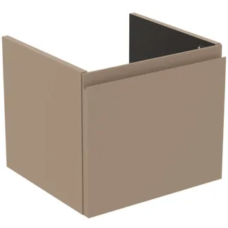 IDEAL STANDARD FINESSE - toaletní skříňka 430x402x370 mm v béžové matné barvě, 1 zásuvka - bez úchytky, s plným výsuvem, SoftClosing, předem smontovaná, dřevo z udržitelných zdrojů #E3404UP