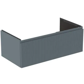IDEAL STANDARD FINESSE - toaletní skříňka 1000x505x370 mm v jasanově modré matné barvě, 1 zásuvka - bez úchytky, s plným výsuvem, SoftClosing, předem smontovaná, dřevo z udržitelných zdrojů #E3393UQ