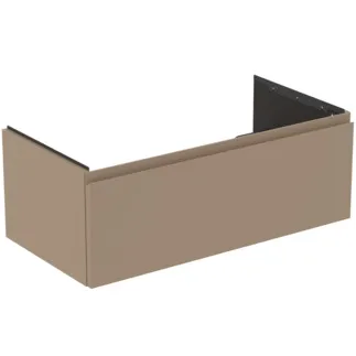 IDEAL STANDARD FINESSE - toaletní skříňka 1000x505x370 mm v béžové matné barvě, 1 zásuvka - bez úchytky, s plným výsuvem, SoftClosing, předem smontovaná, dřevo z udržitelných zdrojů #E3393UP