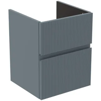 IDEAL STANDARD FINESSE - toaletní skříňka 430x402x540 mm v jasanově modré matné barvě, 2 zásuvky - bez úchytky, s plným výsuvem, SoftClosing, předem smontovaná, dřevo z udržitelných zdrojů #E3405UQ