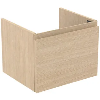 IDEAL STANDARD FINESSE - toaletní skříňka 480x409x370 mm, bílý dub, 1 zásuvka - bez úchytky, plnovýsuv, SoftClosing, předmontováno, dřevo z udržitelných zdrojů #E3406US
