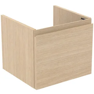 IDEAL STANDARD FINESSE - toaletní skříňka 430x402x370 mm, bílý dub, 1 zásuvka - bez úchytky, plnovýsuv, SoftClosing, předmontováno, dřevo z udržitelných zdrojů #E3404US