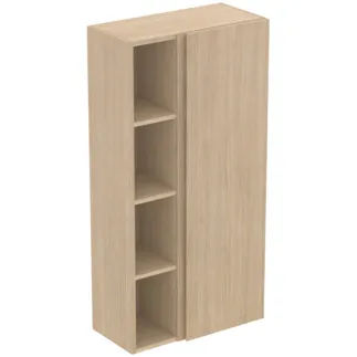 IDEAL STANDARD FINESSE - Skříň 600x300x1200 mm, bílý dub, 1 dveře - bez úchytek, SoftClosing, předmontovaná, dřevo z udržitelných zdrojů #E3443US