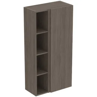 IDEAL STANDARD FINESSE - Skříň 600x300x1200 mm, tmavý jilm, 1 dveře - bez úchytek, SoftClosing, předmontovaná, dřevo z udržitelných zdrojů #E3443UR