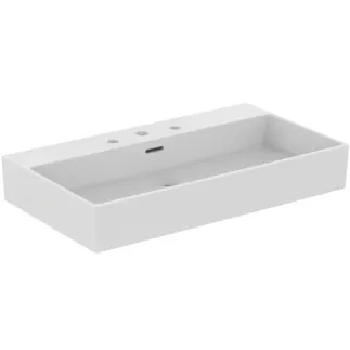 IDEAL STANDARD EXTRA - Umyvadlo 815x450x150 mm v bílém lesku, 3 otvory pro baterii, s přepadem #R054501 - Bílá (Alpine)