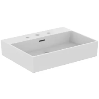 IDEAL STANDARD EXTRA - Umyvadlo 615x450x150 mm v bílém lesku, 3 otvory pro baterii, s přepadem #R054001 - Bílá (Alpine)