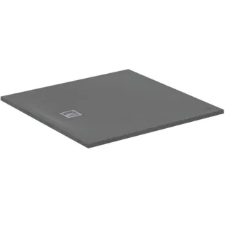 IDEAL STANDARD ULTRA FLAT S+ - Čtvercová sprchová vanička 1200x1200x30 mm v křemenné šedé barvě, bez výsuvného odpadu - antibakteriální, protiskluzový povrch, bezbariérová, v souladu s DIN 18040, možnost řezání na míru, opravitelná, výška 30 mm #T5615FS - křemenná šedá