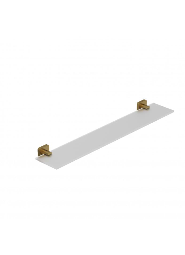 KLUDI KLUDI-VELA S skleněná polička #25973N0 - Brushed Gold