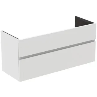 IDEAL STANDARD FINESSE - toaletní skříňka 1200x440x545 mm v bílém matném laku, 2 zásuvky - bez úchytky, s plným výsuvem, SoftClosing, předem smontovaná, dřevo z udržitelných zdrojů #E3385Y1 - Bílá matná