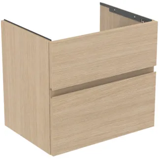 IDEAL STANDARD FINESSE - toaletní skříňka 600x440x545 mm, bílý dub, 2 zásuvky - bez úchytky, plný výsuv, SoftClosing, předmontováno, dřevo z udržitelných zdrojů #E3386US