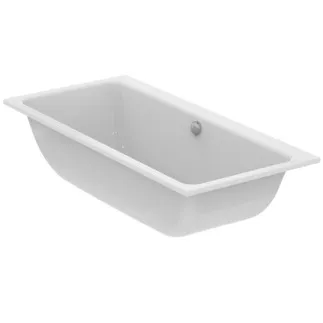 IDEAL STANDARD LDV - Vana ve tvaru těla 1900x900x590 mm v bílé lesklé barvě, bez otvoru pro baterii, s přepadem, bez výsuvného odpadu - Odolná proti detergentům, odolná proti světlu #T540701 - Bílá (Alpine)