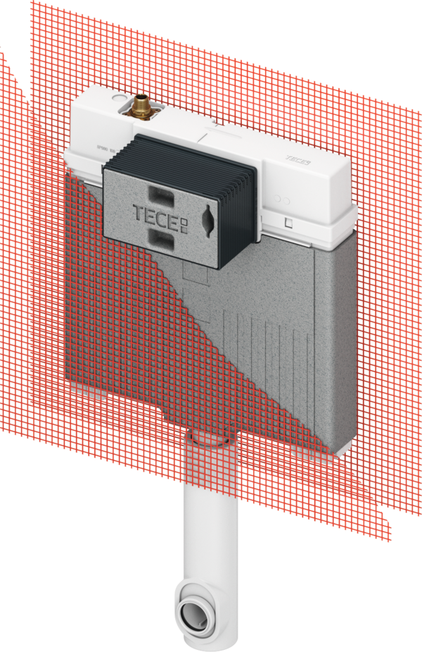 TECEbox Octa II splachovací nádržka pod omítku pro stojící WC, výška 1075mm 9370500