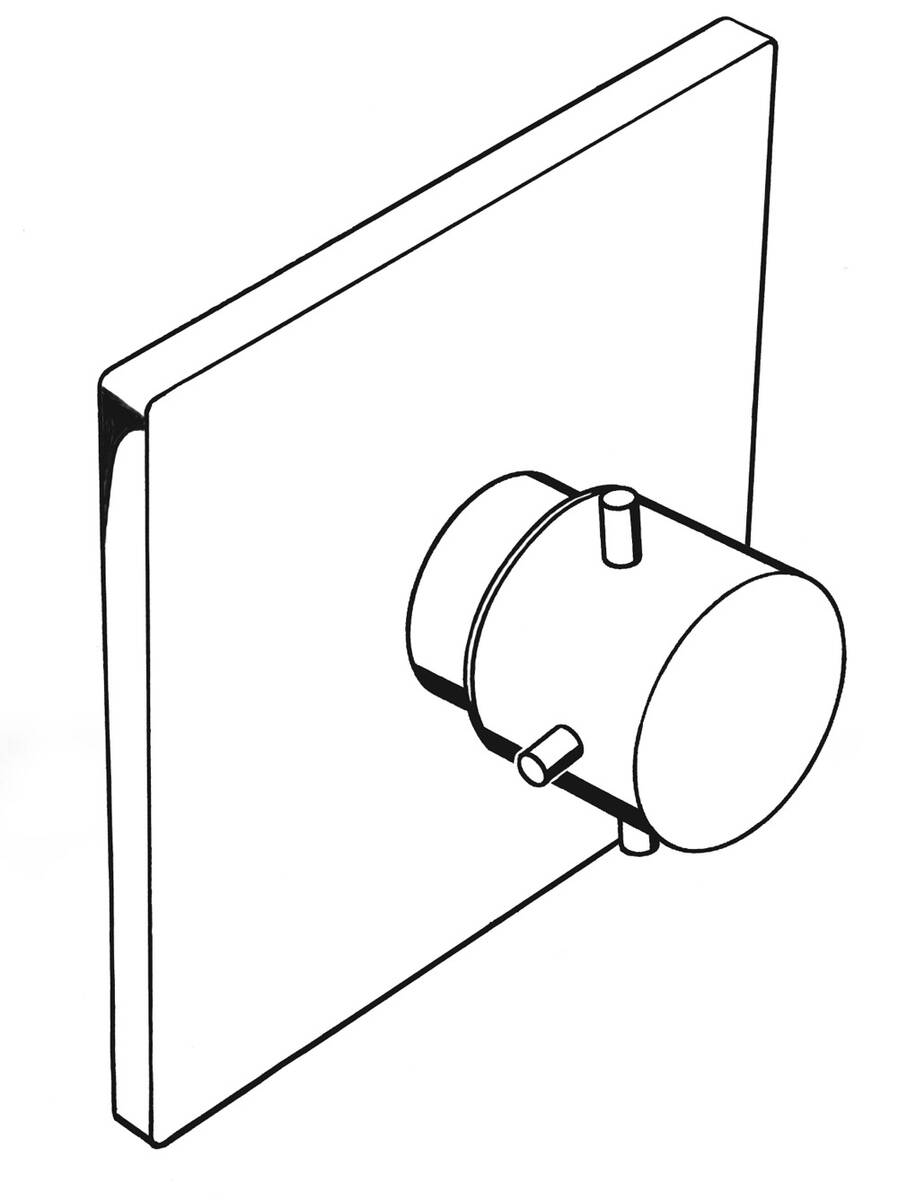 HANSGROHE Skrytý termostat AXOR Starck X #10716820 - kartáčovaný nikl