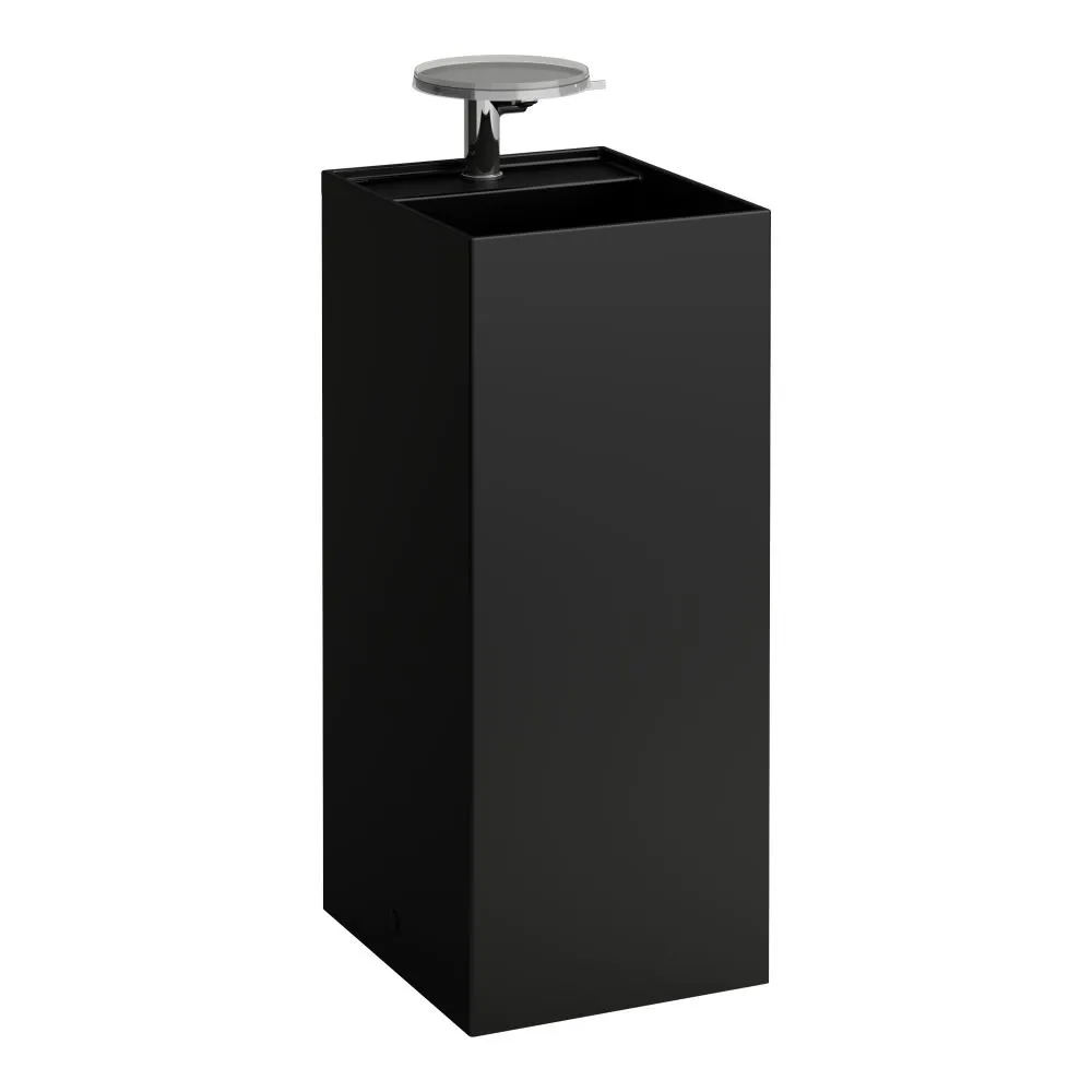 LAUFEN Kartell LAUFEN Volně stojící umyvadlo, se speciálním skrytým vývodem 375 x 435 x 900 mm #H8113317161111 - 716 - Černá mat