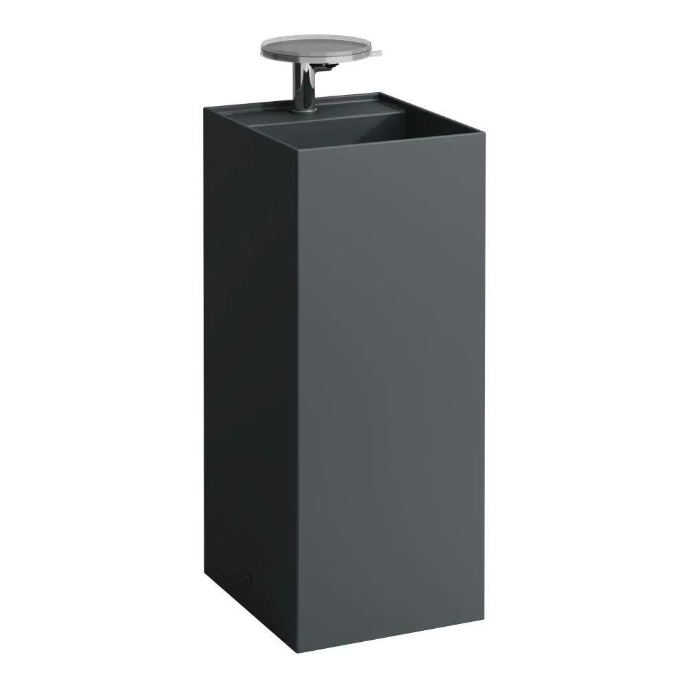 LAUFEN Kartell LAUFEN Volně stojící umyvadlo, se speciálním skrytým vývodem 375 x 435 x 900 mm #H8113317581111 - 758 - Grafit mat