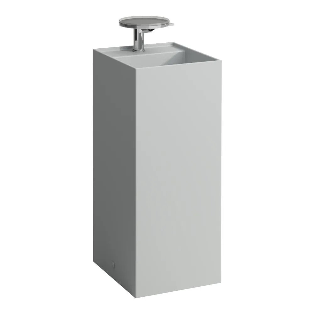 LAUFEN Kartell LAUFEN Volně stojící umyvadlo, se speciálním skrytým vývodem 375 x 435 x 900 mm #H8113317591111 - 759 - Šedá mat
