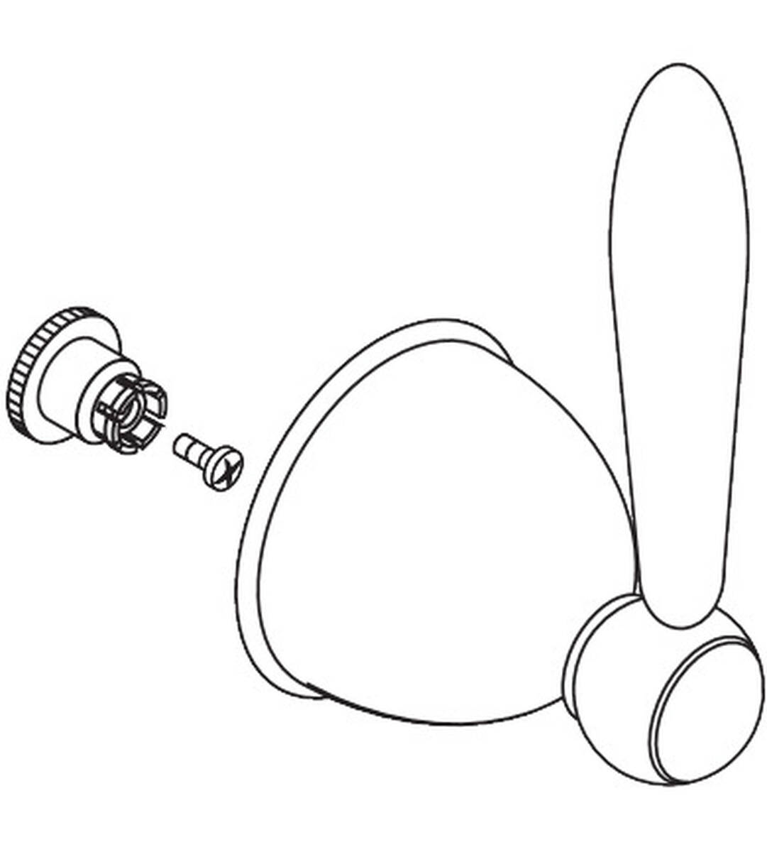 HANSGROHE Rukojeť #17993000 - chrom